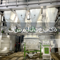 Ligne de granulation d'aliments pour animaux RICHI - Granulateur d'aliments pour bovins certifié CE, machine à fabriquer des granulés d'alfalfa, ligne d'alimentation en Arabie Saoudite