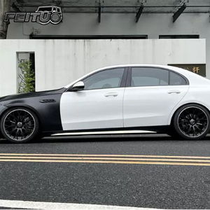 Заводская распродажа, автомобильный Широкий обвес для Mercedes Benz C Class W206, обновленный широкий 1:1 C63 AMG комплекты переднего заднего бампера - Product Image 5