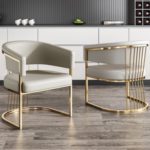 Silla de Comedor de Lujo para Hotel, Oficina de Ventas, Salón de Belleza, Recepción, Silla de Mahjong, Silla de Salón de Uñas, Silla de Maquillaje para Clientes - Product Image 2