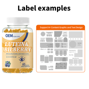 Vitaminas para el Cuidado de los Ojos OEM, Complejo de Arándanos, Betacaroteno, Luteína, Zeaxantina, Gomitas, MOQ Flexible, Plazo de Entrega Rápido, Certificado cGMP COA - Product Image 6