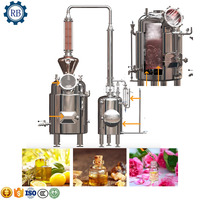 Machine de distillation automatique d'huiles essentielles pour la vanille, le citron, le bois de santal, l'agarwood, les petites fleurs, l'extraction d'huile de Damas à domicile