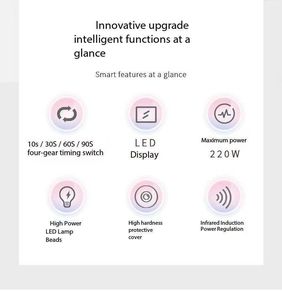 Lámpara UV para Uñas, Secado Rápido de Esmalte de Uñas en Gel, Secador de Uñas con 57 LED, Equipo para el Cuidado de las Uñas - Product Image 6