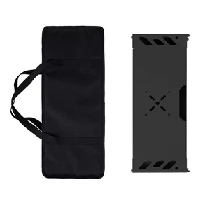 Mesa de aleación de aluminio plegable negra ultraligera portátil para acampar al aire libre muebles de pesca modernos para cocina uso en la playa - Product Image 6
