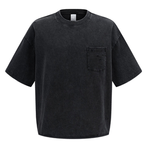 เสื้อยืดผู้ชายผ้าฝ้าย 100% ทรงหลวม พิมพ์ลาย สไตล์สตรีท ระบายอากาศ แห้งเร็ว ซักย้อมสี ไซส์ใหญ่ - Product Image 2