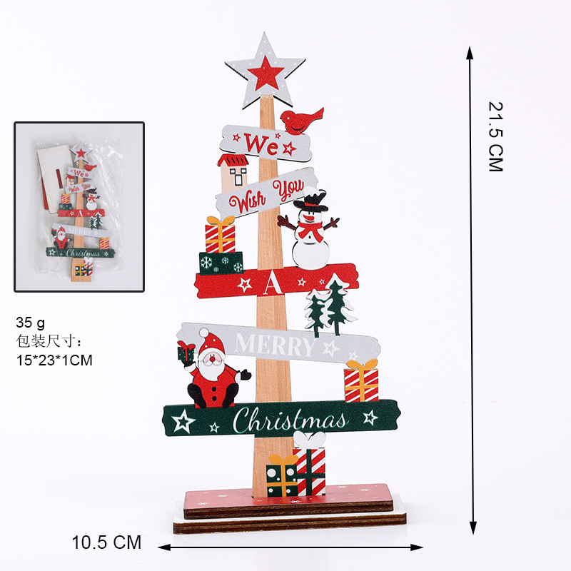 décoration de sapin de Noël en bois 2