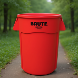 Bidone per Rifiuti Brute 167 L Rosso per Uso Commerciale - Product Image 3