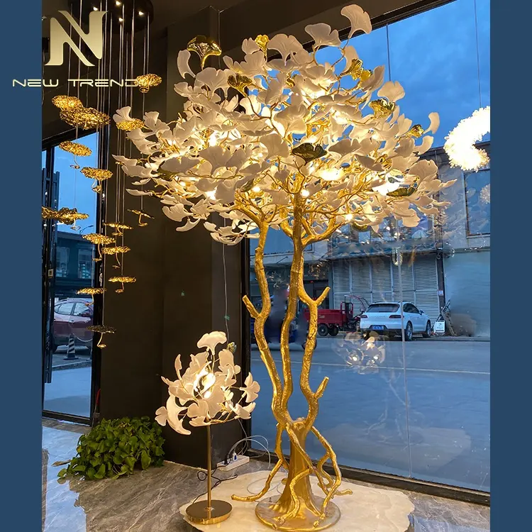Yeni ürün özel proje kapalı dekorasyon fikstür otel Villa ev dükkanı seramik plastik cam Led zemin lambası