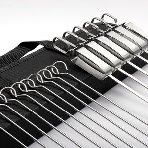 Juego de 16 Brochetas de Acero Inoxidable para Barbacoa Coreana, Accesorios para Parrilla de Carbón al Aire Libre, Utensilios Duraderos Antiadherentes para Frutas - Product Image 5