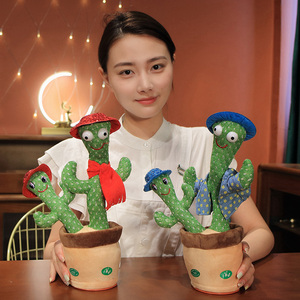 Cactus parlante para niños, juguete de Cactus parlante, grabación con iluminación, creativo, eléctrico, regalos - Product Image 4