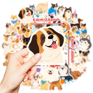 Cartoon Dog Stickers Set Decorative Pet Sticker Self-adhesive Matte Varnishing Custom Shape Paper Stickers - Product Image 3