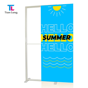 TianLang tissu graphique boîte à lumière Portable Pop-up SEG rétro-éclairé toile de fond affichage mural avec cadre en alliage d'aluminium pour la publicité - Product Image 5