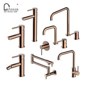 Robinet de <span class=keywords><strong>cuisine</strong></span> en laiton 2 trous à arc élevé Vente en gros de haute qualité Quick <span class=keywords><strong>Connect</strong></span> Quit Working - Product Image 5