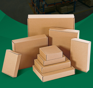 China Supplier Custom LOGO Kraft Paper Gift Storage Package Delivery Cardboard Corrugated Paper Recyclable Shipping Mailer Box