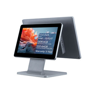 Terminal POS Android Layar Sentuh Ganda 15,6 Inci Grosir, PC All-in-One Modern untuk Restoran, Mesin POS dengan Logo Kustom - Product Image 4