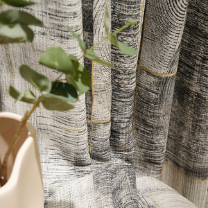 Tende oscuranti elettriche di lusso finestre Jacquard per il soggiorno camera da letto oscurando tende trasparenti - Product Image 3