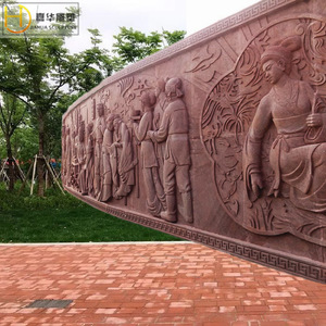 Escultura en relieve de piedra Jiahua, figuras históricas del Ejército de la Octava Vía, Ejército Rojo, Guerra de Resistencia contra Japón - Product Image 5