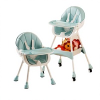 Nouvelle Chaise Haute Portable 3-en-1 Multifonctionnelle en Plastique Souple pour Bébé, avec Base Pivotante en L – Conception Écologique 2025