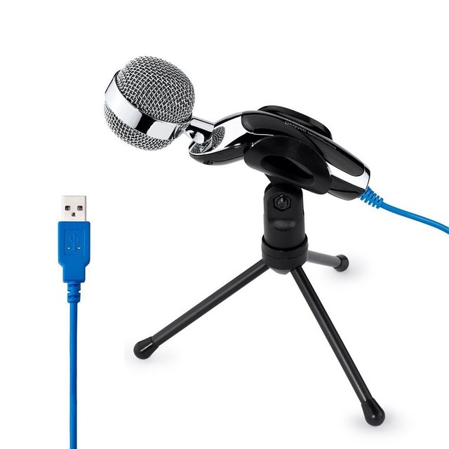 Professional USB Condenser Microphone-Omni-directional SF-922B Model-Gaming Computer & Conference Use Wired Lightweight Portable