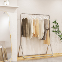 Présentoir de vêtements en fer Kainice Boutique, support de présentation de vêtements pour magasin, présentoir de vêtements sur pied, écologique, facile à assembler