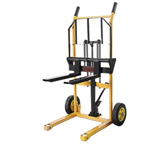 Hydraulische Pomp Heftruck <span class=keywords><strong>200Kg</strong></span> Kleine Stacker Draagbare Lifting <span class=keywords><strong>Hand</strong></span> Stackertruck Forlift Met Rem - Product Image 5