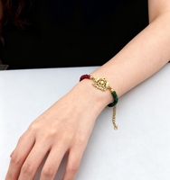 Bracelet en acier inoxydable classique imperméable à l'eau avec pierre, Maroc Luxe pour femmes, bracelet quotidien, bijoux de mode