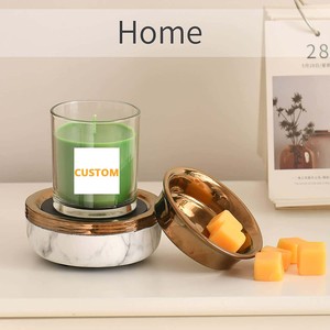 Chauffe-cire pour bougies, décoration d'intérieur, chauffe-cire pour bougies parfumées, plaque <span class=keywords><strong>chauffante</strong></span> en céramique, <span class=keywords><strong>lampe</strong></span> aromatique, huiles essentielles, <span class=keywords><strong>lampe</strong></span> à fusion de cire - Product Image 3