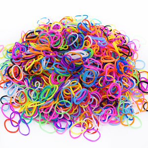 ยางรัดถัก 300 ชิ้น/ถุง สำหรับทำสร้อยข้อมือ DIY ชุดงานฝีมือ ของขวัญเสริมสร้างความคิดสร้างสรรค์สำหรับเด็ก - Product Image 1
