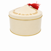 Boîte à thé ovale personnalisée imprimée pour biscuits, chocolats, bonbons, emballage alimentaire avec couvercle, vente en gros, fabrication OEM sur commande
