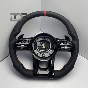 Volant en fibre de carbone pour Benz Classe A, C, E, S, G, V, C63, A45, E43, GLC, GLE, <span class=keywords><strong>CLA</strong></span>, W205, W223, W213, W206, W211, W207, W222, W219, AMG GT - Product Image 2