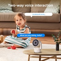 Cámara de Seguridad Inteligente WiFi Tuya para Interiores, PTZ 4MP, Alimentación USB, Control por Aplicación, Visión Nocturna Infrarroja, Detección de Alarma, Monitor de Movimiento