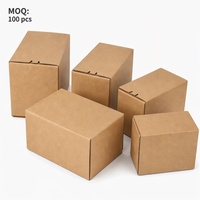 Boîte d'expédition en carton ondulé personnalisée à fermeture autocollante avec bande adhésive à ouverture facile, emballage gratuit pour la livraison express par coursier et logistique