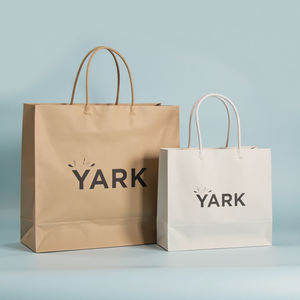 Sac en papier kraft réutilisable et écologique RDY avec poignée, solution de shopping pour les magasins de détail, sacs en papier kraft pour le shopping - Product Image 4