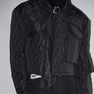 Nouvelle veste d'hiver de style haut de gamme pour hommes-<span class=keywords><strong>Manteau</strong></span> <span class=keywords><strong>noir</strong></span> <span class=keywords><strong>court</strong></span> au design unique - Product Image 4