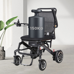 KSM-607P Factory Direct Lightweight Carbon Fiber <b>Electric</b> Wheelchair Supplier Foldable Design with Storage Bag - Product Image 5