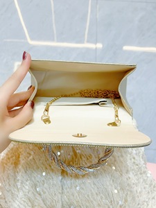 Nouveau Sac à Main Carré de Célébrité Tanjing en Polyester avec Rabat et Strass, Style Urbain Français, Simplicité Urbaine, Sac à Bandoulière - Product Image 3