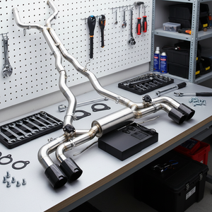 Tubos de Escape de Acero Inoxidable para <span class=keywords><strong>BMW</strong></span> <span class=keywords><strong>M8</strong></span> Competition Coupé F92 4.4TT 2019-2024, Sistema de Silenciador Catback con Válvula Electrónica - Product Image 1