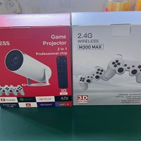 Projecteur HD portable intelligent HY300 avec poignée, carte TF, courte focale, pour cinéma maison et CRT