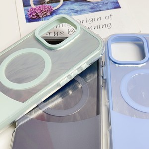 IMD quá trình vẽ một nửa cắt điện thoại trường hợp từ tính không dây sạc Acrylic + TPE cho <span class=keywords><strong>iPhone</strong></span> 16 15 Pro Max chống sốc - Product Image 6