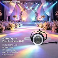 Spot LED RGBW programmable 24V, spot LED adressable pour plafond, idéal pour les hôtels et les salles de banquet