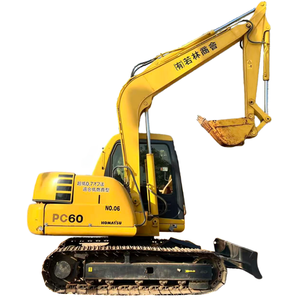 รถขุดตีนตะขาบโคมัตสึ pc60 มือสอง เครื่องจักรก่อสร้างมือสอง 6 ตัน รถขุดตีนตะขาบขนาดเล็ก โคมัตสึ pc60 ผลิตในญี่ปุ่น - Product Image 1