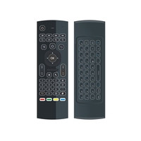 Mini clavier rétroéclairé MX3, souris aérienne sans fil 2.4G, récepteur USB, capteur gyroscopique, télécommande universelle pour TV BOX, en stock