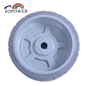 ล้ออุตสาหกรรมคุณภาพสูงขนาดใหญ่พิเศษ AGV 14x4.5 ยางตัน สำหรับรถยกพาเลทไฟฟ้าและรถเก็บสินค้า - Product Image 3