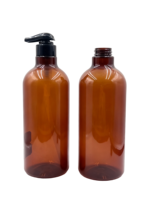 Bouteille à pompe en plastique de 1000 ml, distributeur de liquide rechargeable en PET de qualité alimentaire pour shampoing, gel douche, savon pour les mains