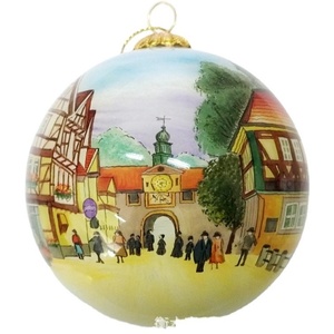 <span class=keywords><strong>Boule</strong></span> <span class=keywords><strong>de</strong></span> Noël en verre coloré peinte à la main, <span class=keywords><strong>dessin</strong></span> intérieur, ornements <span class=keywords><strong>de</strong></span> sapin <span class=keywords><strong>de</strong></span> Noël - Product Image 6
