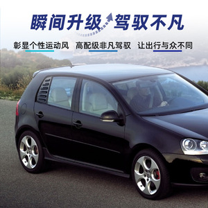 Autocollant de fenêtre triangulaire pour Volkswagen Golf 5 Mk5 2003-2008, texture en fibre de carbone, autocollant adhésif - Product Image 5