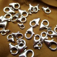 Composants de trouvailles de bijoux fermoirs homard en argent sterling 925 pour la fabrication de bijoux