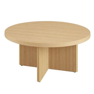 Rãnh hiện đại Vòng phòng khách đồ nội thất MDF gỗ làm tổ Bàn cà phê - Product Image 2