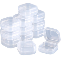 Boîtes de voyage en plastique personnalisées pour médicaments, avec impression professionnelle, fermeture à fermoir, translucides, en matériau PP, boîte en plastique translucide