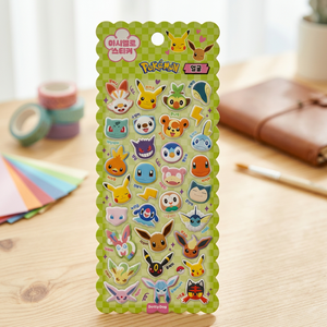 Autocollants PVC Marshmallow Mignons Visage Coréen 3D Gonflés Imprimés UV pour Journal, Ordinateur Portable, Bagages, Téléphone, Décoration Enfants, Anime, Vente en Gros - Product Image 2