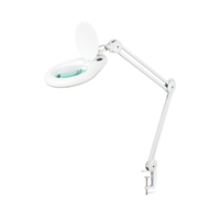 SAA Beauty Salon Lash Extension Nail 1.75x 2.25x 5Diopter 5 Diopter Clamp on LED Smart Magnifier Magnifying Glass Light Lamp